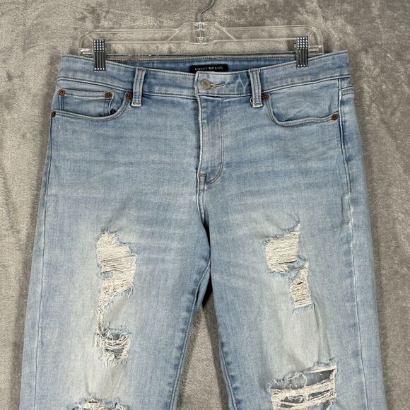 Lucky Brand Jeans Womens 12 31 Sweet Straight Casual Thrashed Destroyed Grunge - Picture 4 of 14
